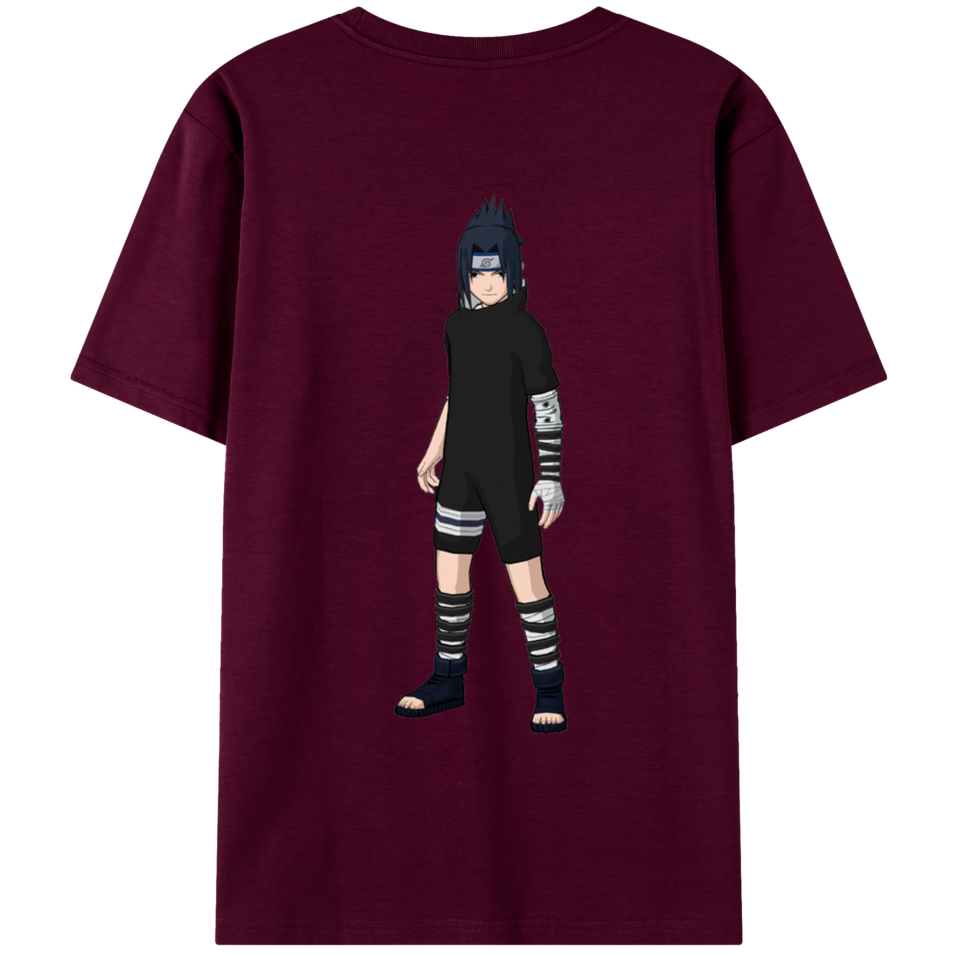 （画像用） NARUTO -ナルト- うちは サスケ Uchiha Sasuke レディース半袖Tシャツ(バックプリント)